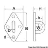 SS plate bridge ring 40x64 mm
