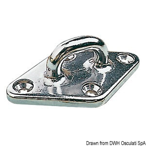 Eyebolt AISI316 w/4 screws 79x49 mm