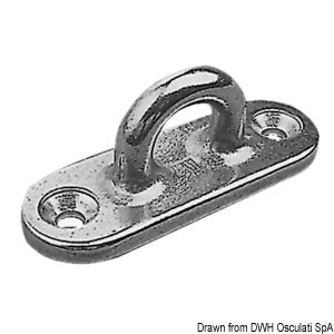Eyebolt AISI316 w/2 screws 90 mm