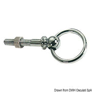 Swivel ring w/pin chromed brass 50 mm