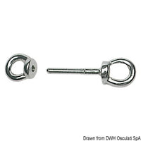 SS double eyebolt 10x80 mm