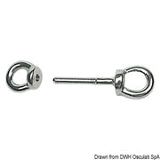 SS double eyebolt 10x80 mm