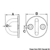 Plate w/U-bolt 6 mm