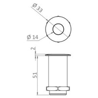 Rapid Lock System - base Ø 33 x 53 h