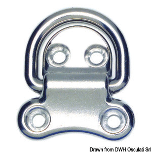 4-hole foldable ring AISI316 45x45 mm
