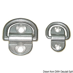 SS swiveling half ring 28x54 mm
