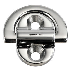 Folding pad eye 45x45 mm 6 mm ring (2 holes) Breaking load kg 1800