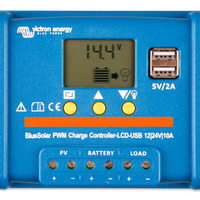 Victron BlueSolar Charge Controller-LCD&USB 12/24V 010A