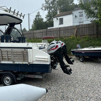 Thai Cat  7m Power Catamaran Twin 30hp Mariner Large Bespoke Road Trailer Plus Plus