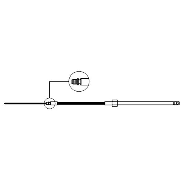 Ultraflex M58 Steering Cables 5.79 Metres / 19 Feet (Light Duty)