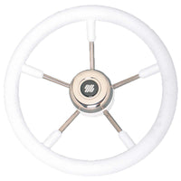 Ultraflex V57W Steering Wheel (350mm / White / Soft Grip)