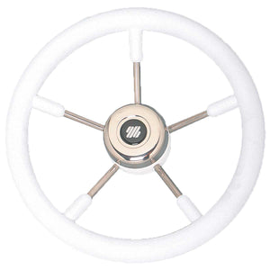 Ultraflex V57W Steering Wheel (350mm / White / Soft Grip)