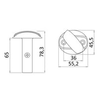 Dome hidden mini cleat