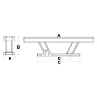 Nordik II cleat 150 mm