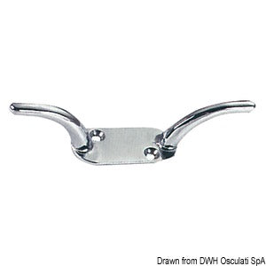 Chromed brass cleat 80 mm
