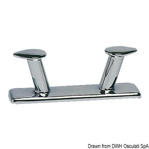 Mushroom bollard chromed brass 200 mm