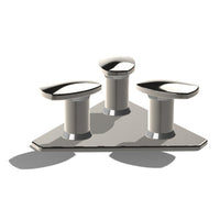 Single mushroom pushbutton f. modular system
