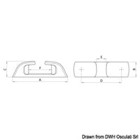 Capri SS roller fairlead 212mm