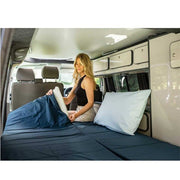 Duvalay Zipped Sheet for Compact Travel Topper 66 x 5cm (Navy)