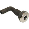 Plastic 90&deg; Skin Fitting with Stainless Steel Cap (16mm Hose Tail)