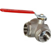 Maestrini Brass Reduced Passage T Port Valve (2" BSP)