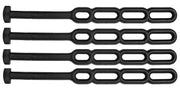 Rubber Combi Tensioner Strap - 4 Pack Black