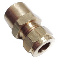 AG Wade Female Gas Coupling (1/4" Compression to 3/8" BSP Taper) 7083/8 DC12/16/243W