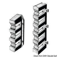 Fishing rod bracket 3 rods 198x62 mm