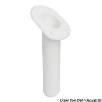 UV-stabilized polyp. rod holder oval white 240mm
