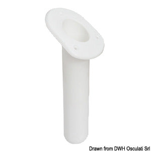 UV-stabilized polyp. rod holder oval white 240mm