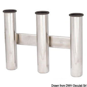 Wall mounting rod holder AISI 316 Nr. 3 rods
