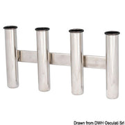 Wall mounting rod holder AISI 316 Nr. 4 rods