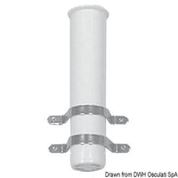 Fishing rod holder for bulkhead mounting, with U bolts