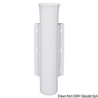 Fishing rod holder for bulkhead mounting, fixed version