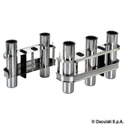 SS rod holder for bulkhead mounting 3 rods