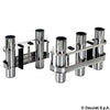 SS rod holder for bulkhead mounting 2 rods