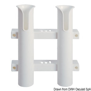 Wall mounting plastic rod halter Nr. 2 rods