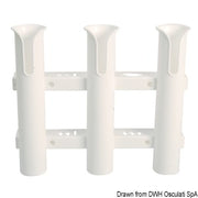 Wall mounting plastic rod halter Nr. 3 rods