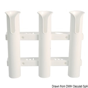 Wall mounting plastic rod halter Nr. 3 rods