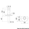 Stanchion oval base