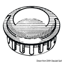 Pipe cap chromed ABS 25 mm