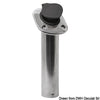 Flush-mount SS rod holder 42 mm 60°