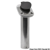 Flush-mount SS rod holder 42 mm 60°