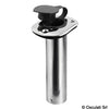 Flush-mount SS rod holder 42 mm 90°