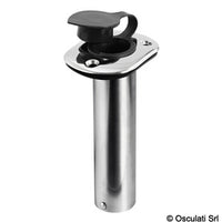 Flush-mount SS rod holder 42 mm 90°