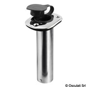 Flush-mount SS rod holder 42 mm 90°