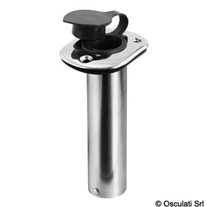 Flush-mount SS rod holder 42 mm 90°