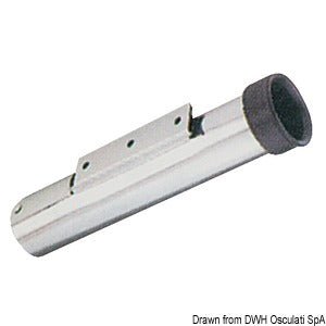 Removable fishing rod holder for bulkhead mounting