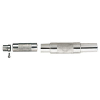 Telescopic closing hinge w/spring AISI316 30x2 mm