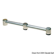 Aluminium oval  handrail terminal for pipe 40x20mm